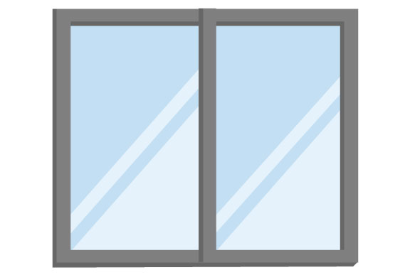 シンプルな窓のイラスト Sozaic Com