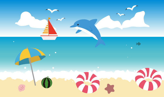 夏といえば海 夏 海 ビーチにまつわるイラスト特集 Sozaic Com